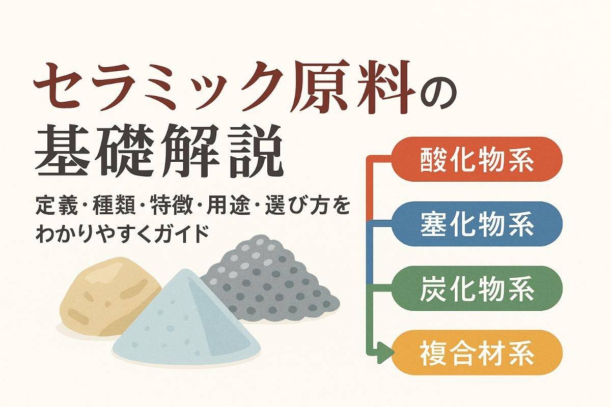 セラミックの原料の定義や種類を基礎から解説