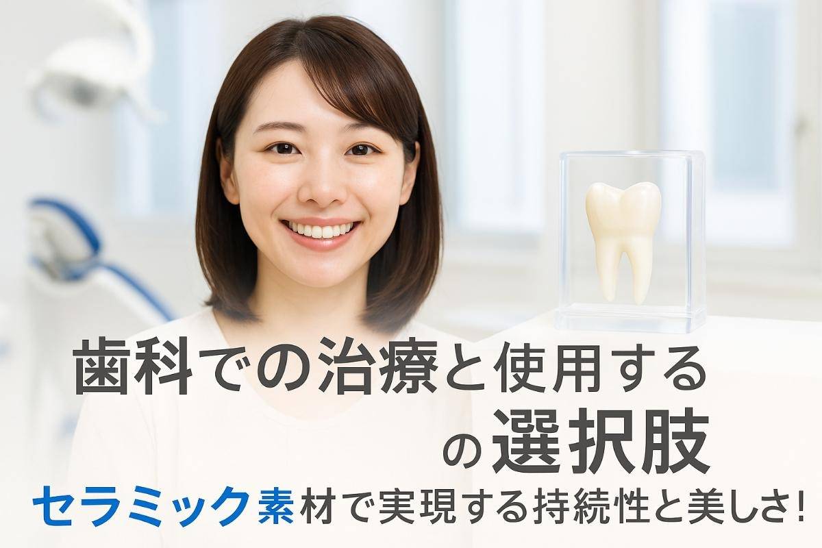 歯科での治療と使用する材質の選択肢・セラミック素材で実現する長持ちと美しさ！