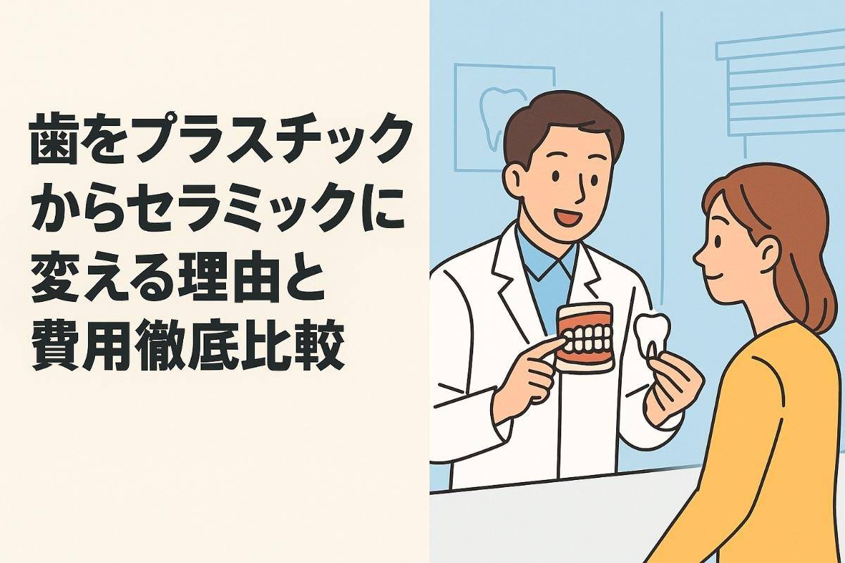 歯をプラスチックからセラミックに変える理由と費用徹底比較｜治療後の寿命やデメリットも解説