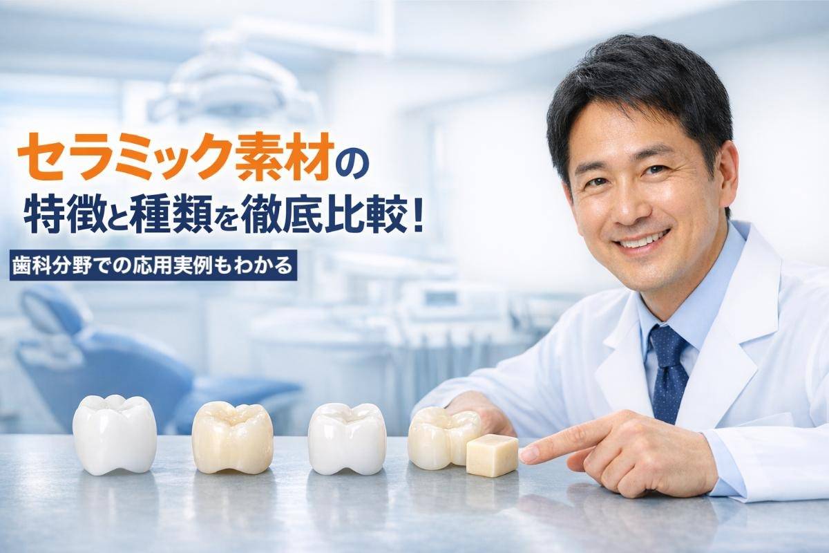 セラミック素材の特徴と種類を徹底比較！歯科分野での応用実例もわかる