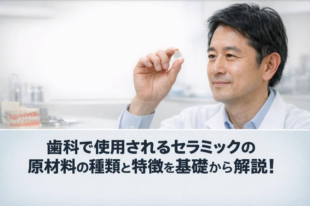 歯科で使用されるセラミックの原材料の種類と特徴を基礎から解説！